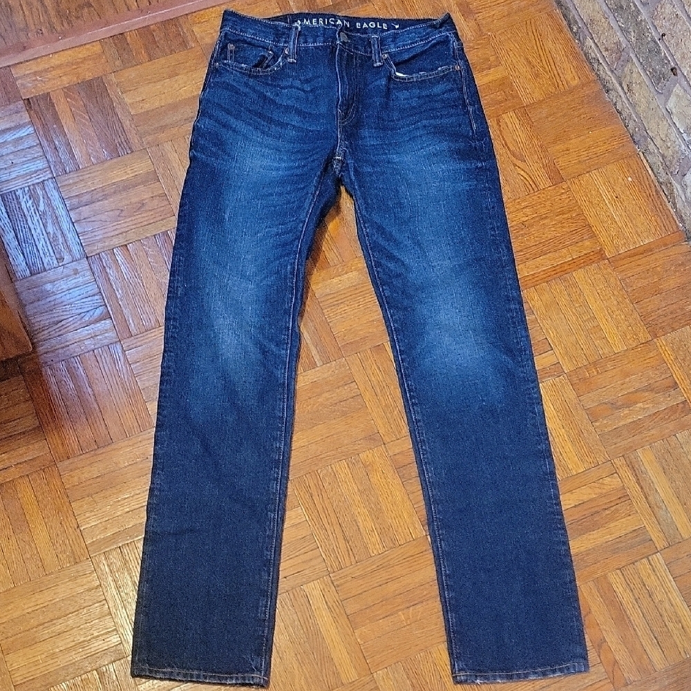 American Eagle Outfitters Men's Blue Cotton Denim Jeans Size 30×36